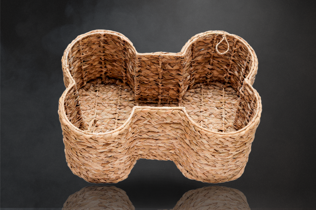 Dog Bone Basket – Handwoven Toy Bin for Pet Lovers | Ten by Three